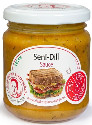 Wolfram Berge Tessiner Senf Dill Sauce - Senfsauce - 200 ml