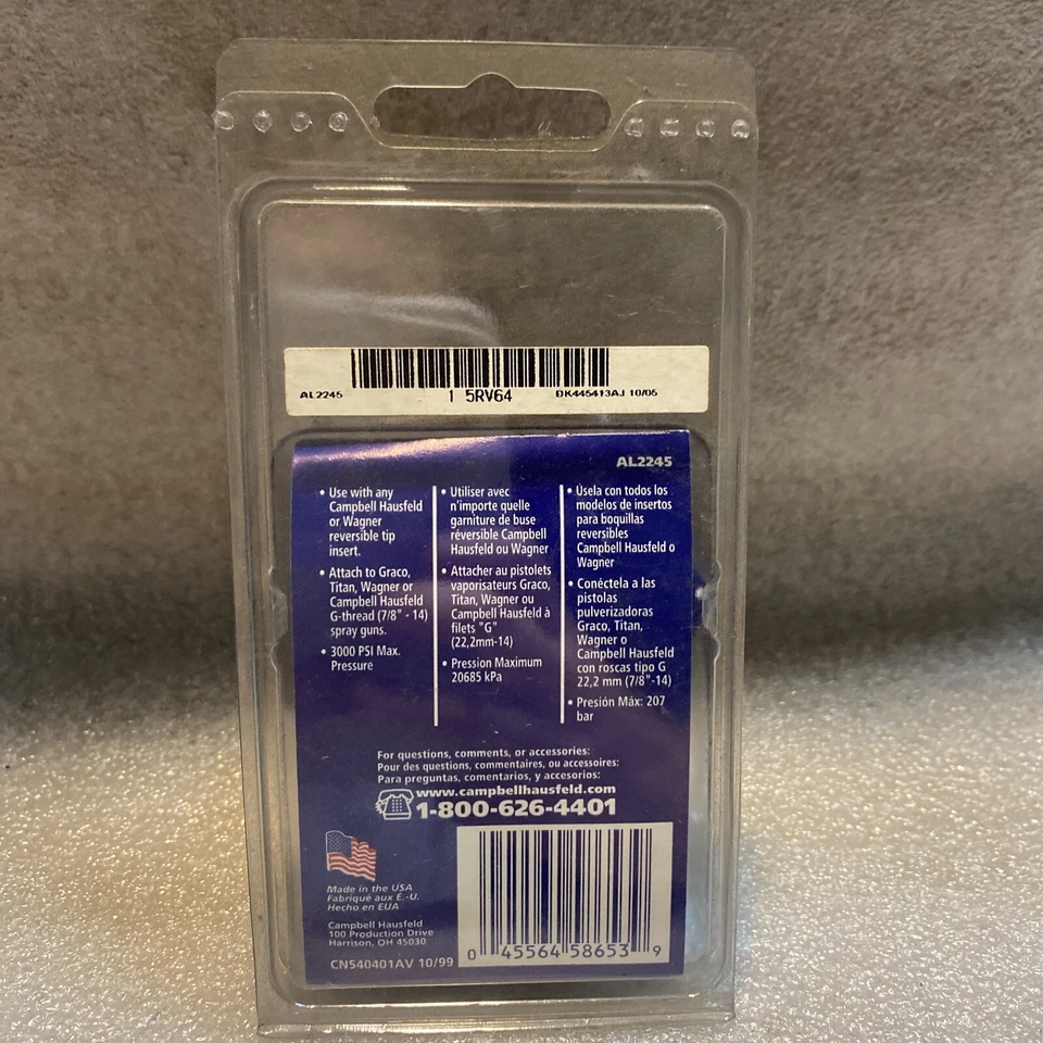 Campbell Hausfeld OEM Reversible Punta Base Parte # AL2245 Foto 2 de 3