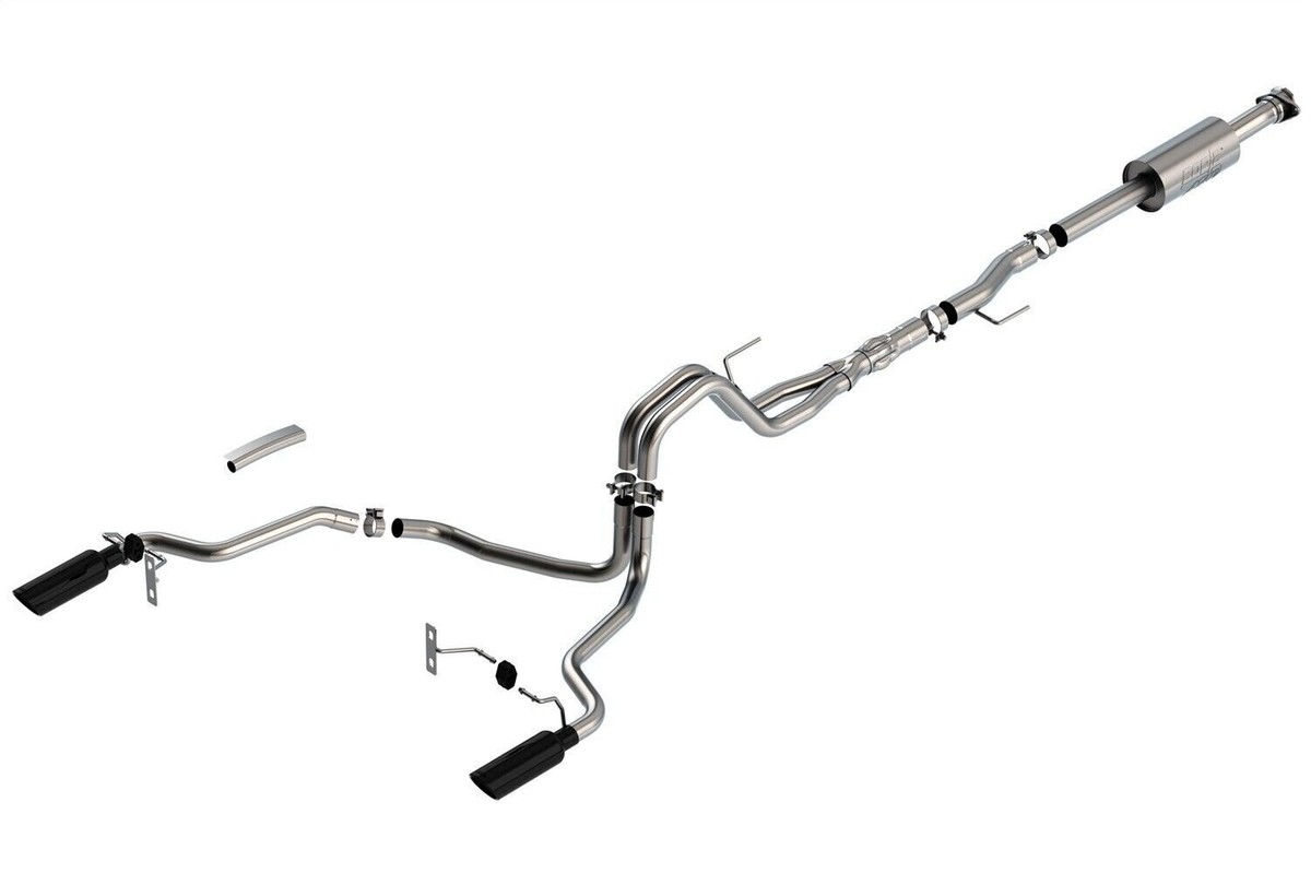 tomo(๑´ڡ`๑) Borla 140867BC ATAK Cat-Back Exhaust System Fits 21-23 F-150 | eBay
