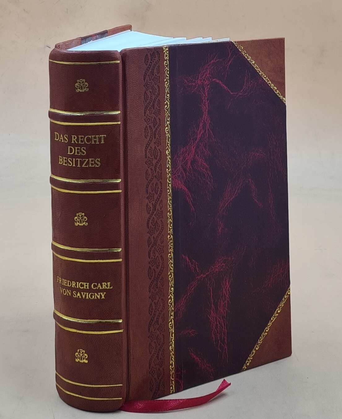 Civil Law Treatise: Das Recht Des Besitzes 1803 Leather Bound Edition