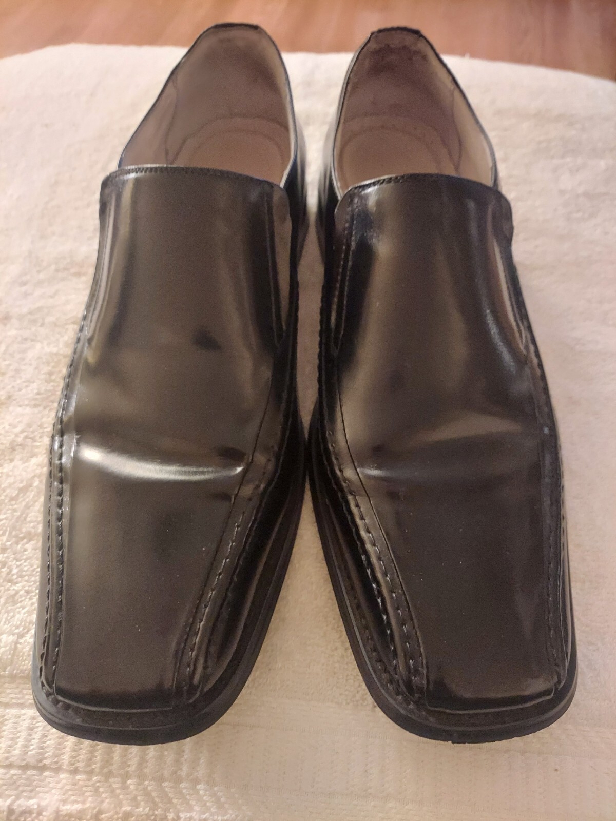 SAOLA Scarpe Oxford Stacy Adams in pelle nera taglia 11M