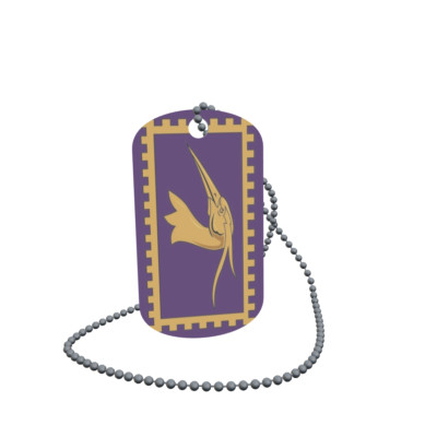 Dog Tag Flagge Fahne Pitt Meadows Erkennungsmarke Alu 30 x 50 mm