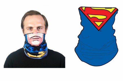 DC 2 piezas Gaiter Set Batman + Superman Cuello y Cara Accesorio PPE - Imagen 2 de 11