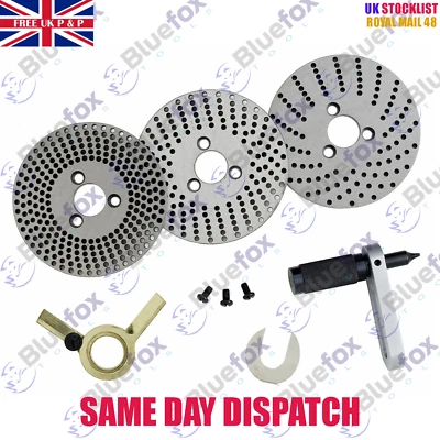 BLUE FOX INDEXING PLATE SET/ DIVIDING PLATE SET FOR 4" AND 6" ROTARY TABLE