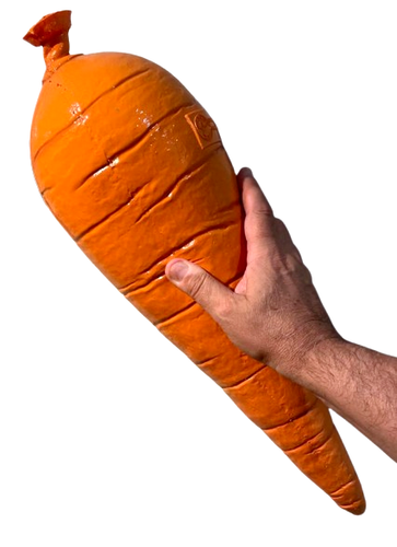 Deluxe SUPER GIANT 21” FOAM FILLED CARROT Latex Jumbo Clown Prop Easter Bunny - Picture 13 of 21