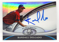 RANDALL DELGADO AUTO REFRACTOR ~ 2011 BOWMAN PLATINUM #BPA-RDE ~ BRAVES