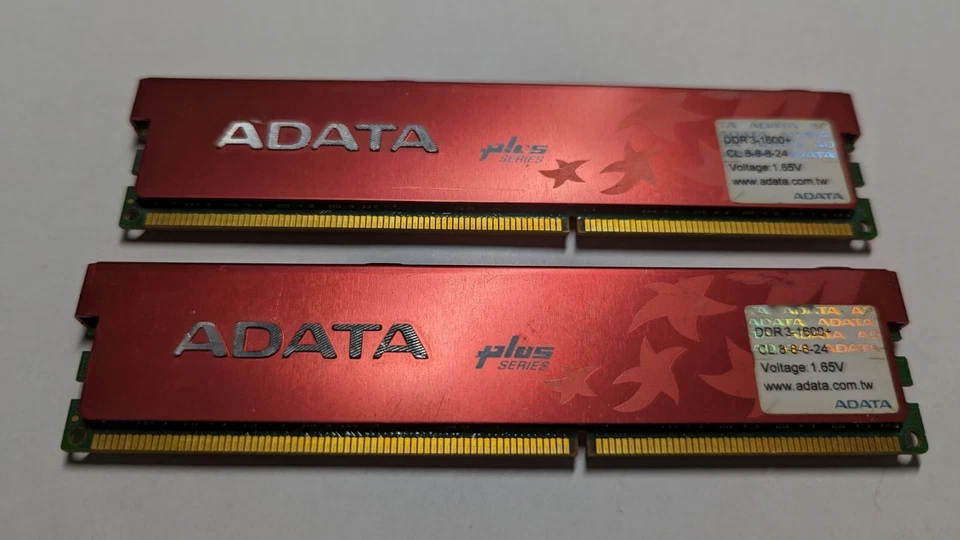 ADATA Plus Series 4GB (2 x 2GB) DDR3 1600 (PC3 12800) Desktop Memory Model AX3U1 - Image 2 of 2