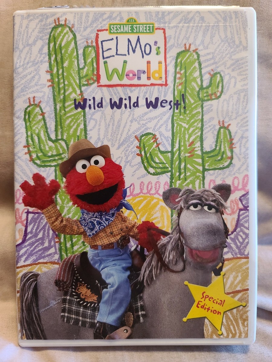 SHELF00L DVD tested~ 1 2 3 Sesame Street - elmos world - Wild Wild