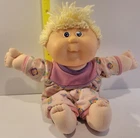 Vtg Cabbage Patch Doll Girl Blonde Hair Blue Eyes 1978, 1982-1987 CPK