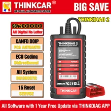 2025 THINKDIAG 2 Car OBD2 Scanner Bidirectional All System Diagnostic Tool CANFD
