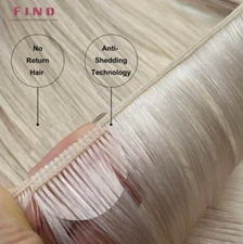 Double Drawn 100% Remy Hair Extension Natural Straight  Genius Weft Hair 100g