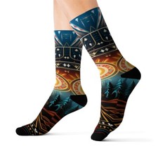 All Over Print Adult Socks Southwestern Navajo Pattern Aztec Native American
