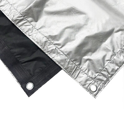 8'x8' 8x8 2.4x2.4m Black Grey Canvas Cloth overhead butterfly block reflect