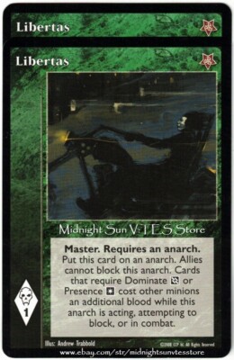 Libertas x2 Twilight Rebellion V:TES VTES Vampire CCG
