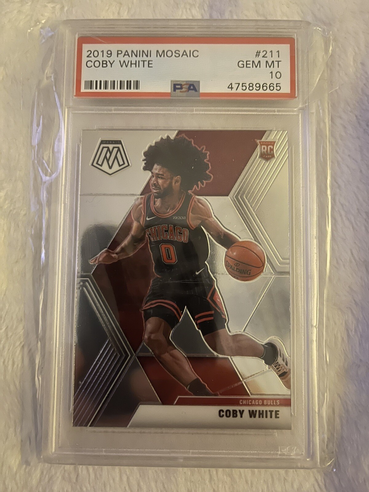 2019 Panini Mosaic Coby White Rookie PSA 10 #211