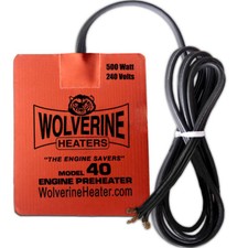 Wolverine Silicone Pad Heater 5 x 7" 500w 230v - Engine Oil Sump Fuel Filter