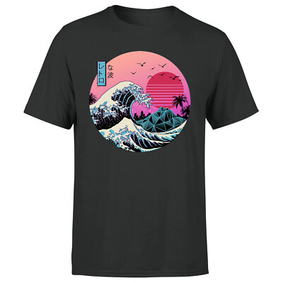 Retro Great Wave Tshirt Unisex - Kanagawa, Art, Japan s Herren T-Shirt#P1#OR#A