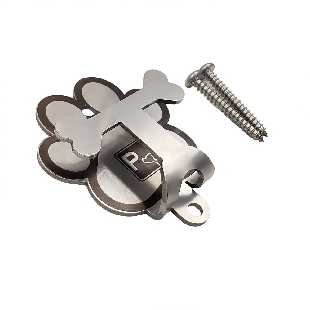 Dog Parking Hook Wall Mount Stainless Steel Leash Hitch Hardware