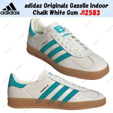 Image of adidas Originals Gazelle Indoor Chalk White Gum JI2583 Men's Size