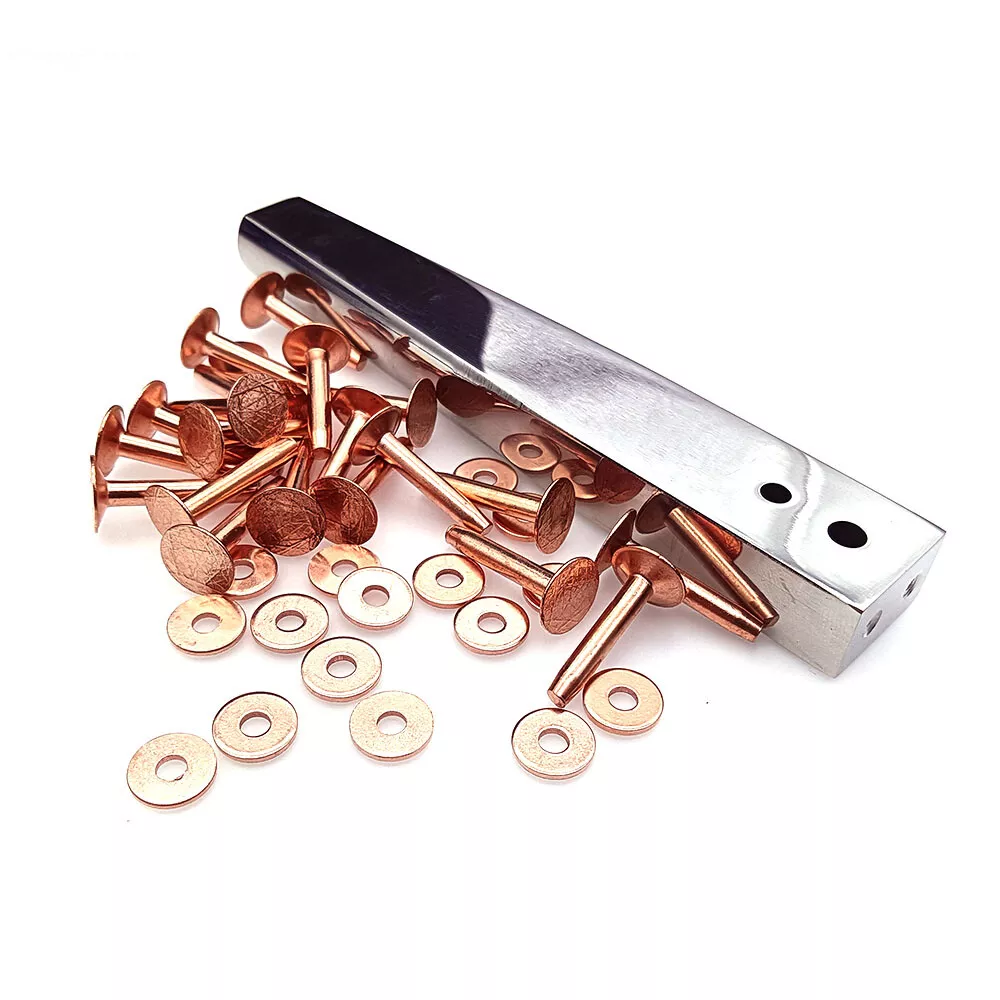 Leather Craft Rivet setter for install Copper Nail Belt Luggage Rivets Tool  kits