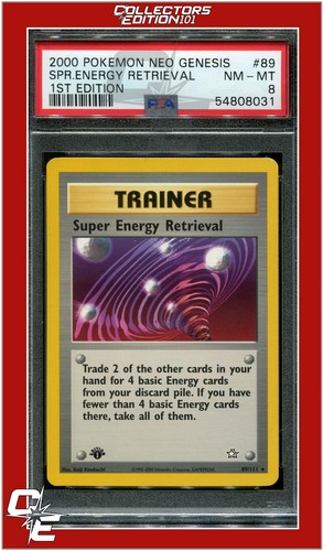 Super Energy Retrieval (1st Edition) graded PSA 8 for sale on eBay