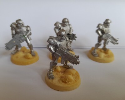 4x Warhammer 40k Adeptus Arbite Squad mit Bolzen Metall OOP - Necromunda Enforcer
