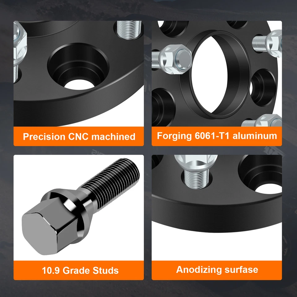 4 piezas espaciadores de rueda centrados en el cubo 20 mm para Nissan 350Z 370Z Infiniti G35 G37 5x4,5 Foto 3 de 4