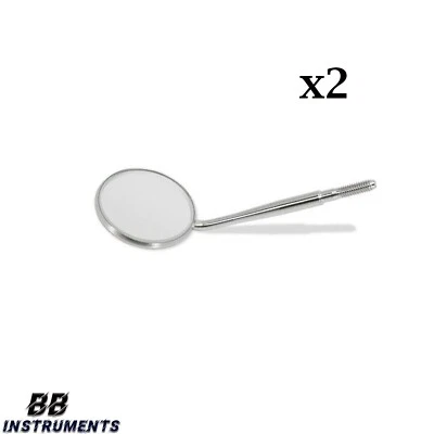 SLITE TECH INSTRUMENTS 2er Set Mundspiegel Zahnarztspiegel Dentalspiegel Zahnspiegel Edelstahl