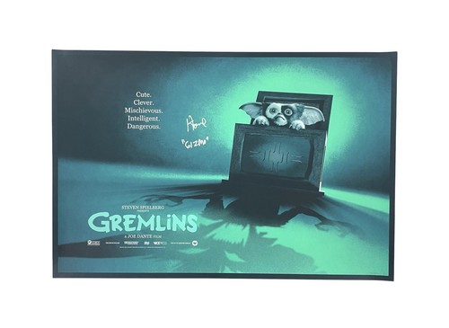 Gremlins Signed Gizmo Howie Mandel Bottleneck Gallery Lithograph Poster Print