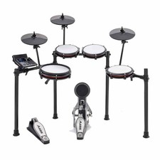 Alesis NITRO MAX KIT 8-Piece Mesh Electronic Drum Kit Set with Bluetooth