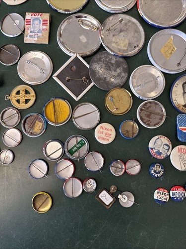Large Lot RICHARD NIXON Ribbon PRESIDENT campaign pin pinback button political - Picture 20 of 24