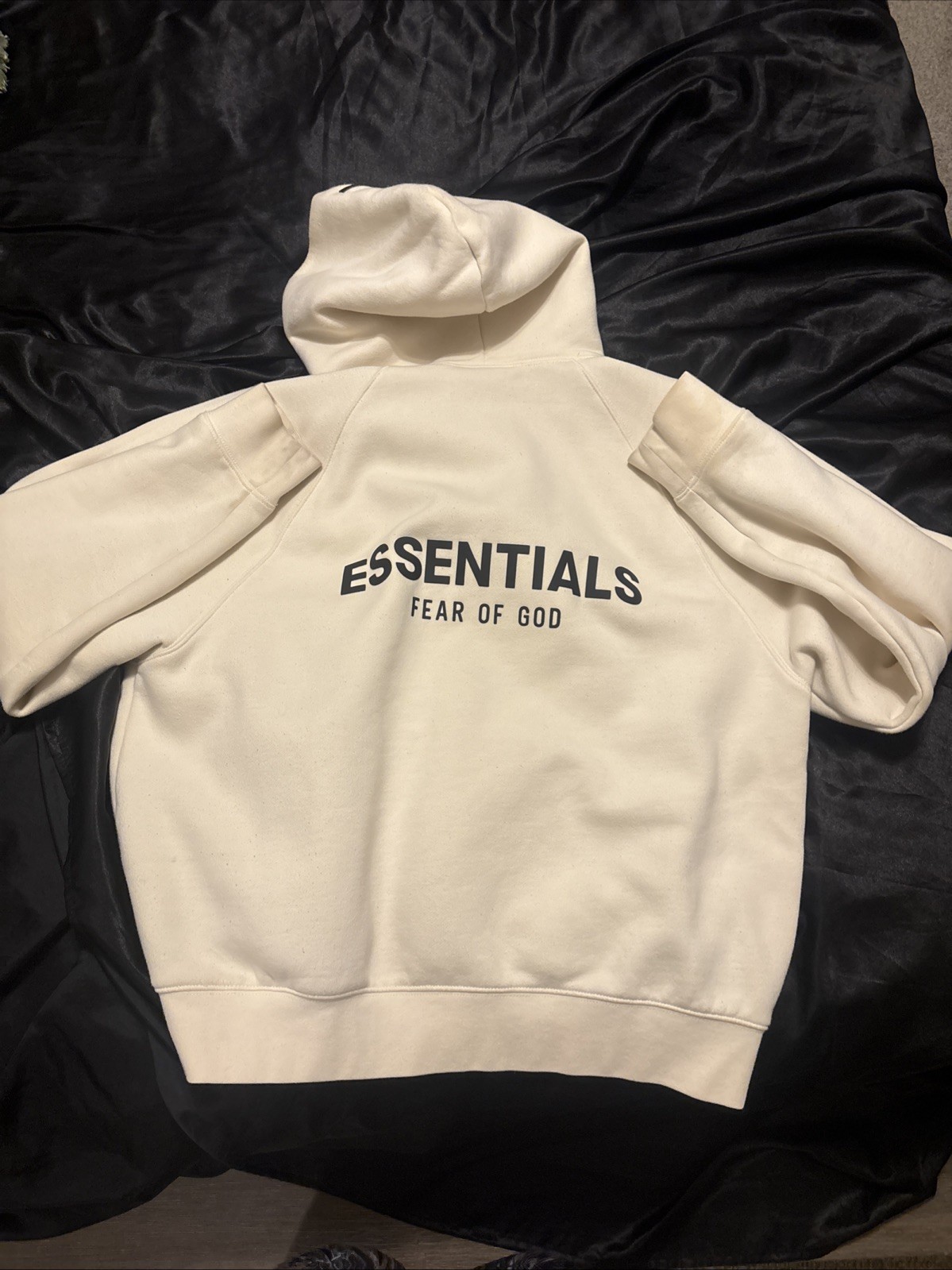 Fear of Gods Essentials Men's Hoodie Cream Size M SS20 thumbnail 2