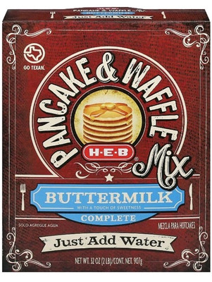 HEB H-E-B Buttermilk Complete Pancake & Waffle Mix 32 Oz Just Add Water