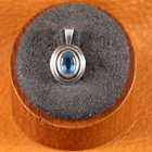 Retired James Avery BLUE TOPAZ CHRISTINA Pendant 14k Yellow Gold Sterling Silver