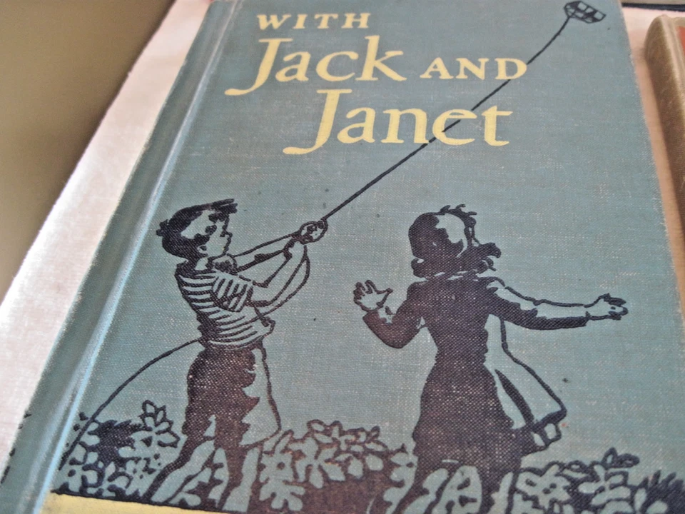 Lot of 6 Vintage Readers 1940s/1950s HC School Books MCM Graphics Illustrated Foto 4 de 4