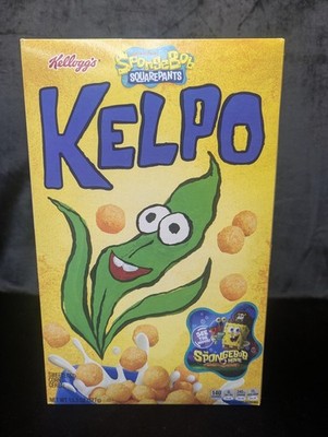 Y2K Kellogg s SpongeBob Kelpo Cereal Search For SquarePants Rare Limited Release