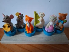 Lot 6 Figurines Publicitaires Bouchons Smarties Nestlé Disney - Les Aristochats