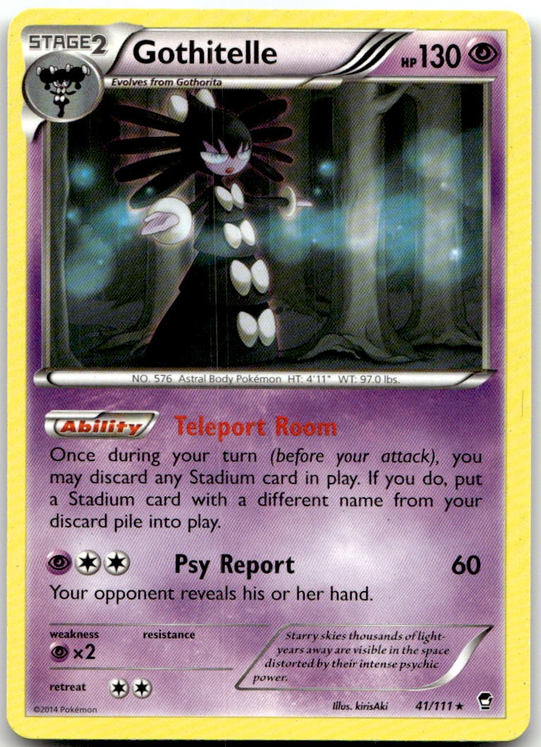 Gothitelle 41/111 Rare Furious Fists Pokemon Lightly Played