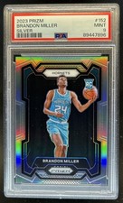 2023-24 Panini Prizm Brandon Miller RC Prizm Silver Rookie #152 Hornets PSA 9