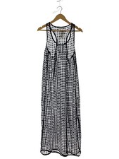 GANNI Sleeveless Dress L BLK Mesh Dress