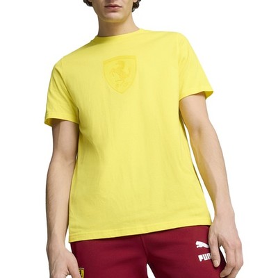 PUMA Scuderia Ferrari Race Graphic Crew Neck Short Sleeve T-Shirt Mens Yellow Ca