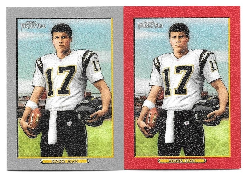 PHILIP RIVERS 2 CARD LOT 2006 TOPPS TURKEY RED PARALLEL 83 SD CHARGERS HOF