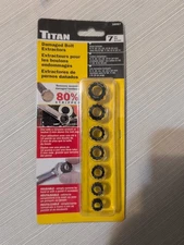 Titan Tools 16057 7-Piece Disposable Damaged Bolt Extractor Ring Set