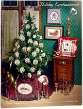 1985 StoneyCreek Holiday Enchantment 18 Cross Stitch Pattern Book Ornament 17557