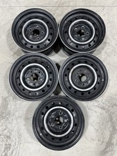 ‘76 - ‘85 W123 Mercedes Aluminum “Steel” Wheels 14x6 Set Of 5 240D 280E 300D OEM