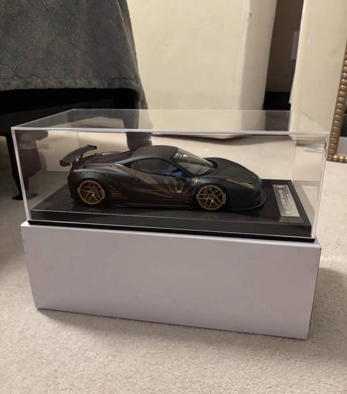 1/18 BBA Car Model LB-WorksFerrari 458 (Matte Black)