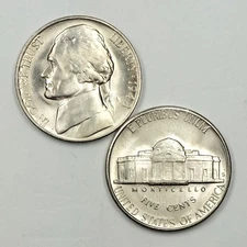 1948 S UNCIRCULATED JEFFERSON NICKEL CHOICE TO GEM BU