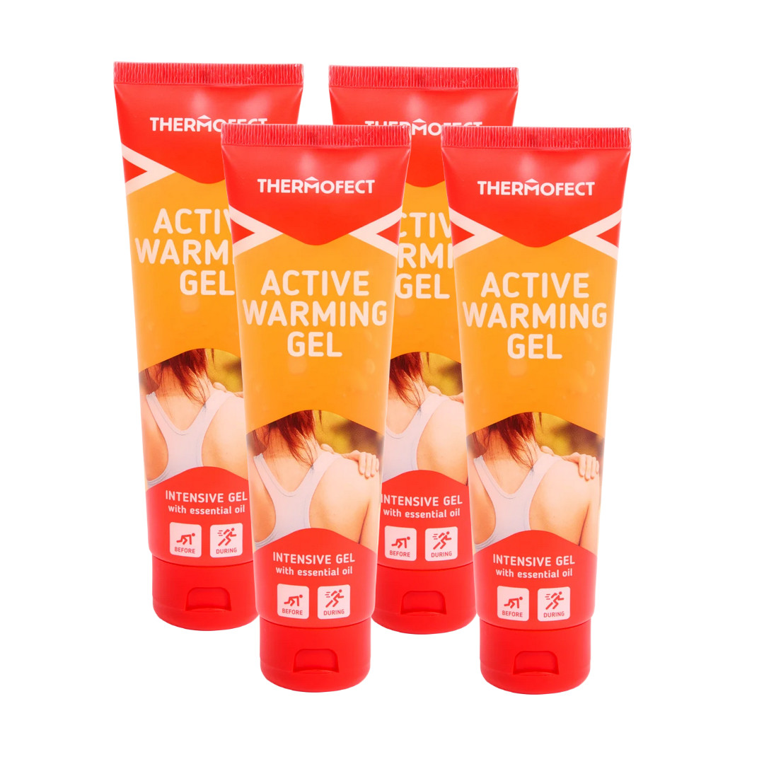 Gel musculaire chauffant après sport pack de 4 pour récupération active