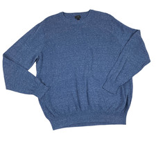 J. Crew Mens Blue Rugged Crewneck Sweater size XL