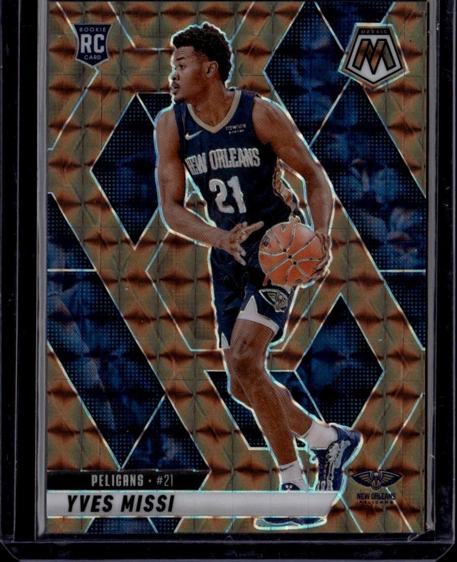 2024-25 Panini Mosaic #243 Yves Missi Bronze Mosaic #/75